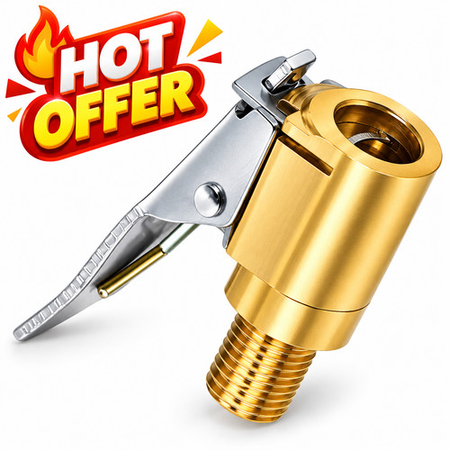 Pack brass tire air chuck - brass,